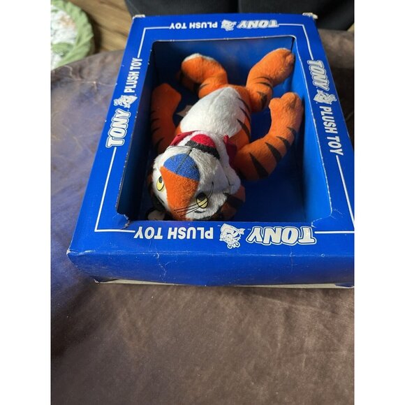 Tony the Tiger 1997 Kellogg Frosted Flakes 8" Plush Toy in Original Box Vintage - Picture 7 of 11